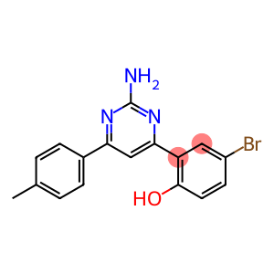 2-(2-AMINO-6-P-TOLYLPYRIMIDIN-4-YL)-4-BROMOPHENOL