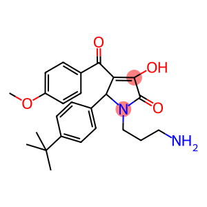 1-(3-AMINOPROPYL)-5-[4-(TERT-BUTYL)PHENYL]-3-HYDROXY-4-(4-METHOXYBENZOYL)-1,5-DIHYDRO-2H-PYRROL-2-ONE