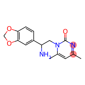 1-[2-amino-2-(1,3-benzodioxol-5-yl)ethyl]-4,6-dimethylpyrimidin-2(1H)-one