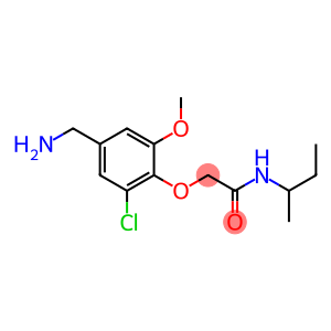 2-[4-(aminomethyl)-2-chloro-6-methoxyphenoxy]-N-(butan-2-yl)acetamide