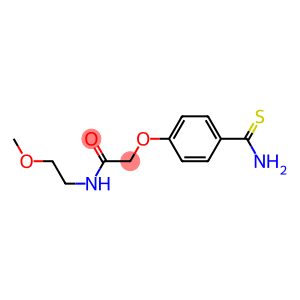 2-[4-(aminocarbonothioyl)phenoxy]-N-(2-methoxyethyl)acetamide