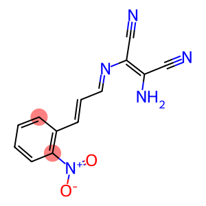 2-AMINO-1-(1-AZA-4-(2-NITROPHENYL)BUTA-1,3-DIENYL)ETHENE-1,2-DICARBONITRILE