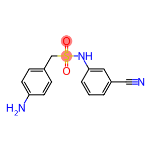 1-(4-aminophenyl)-N-(3-cyanophenyl)methanesulfonamide