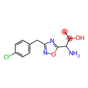 1-amino-1-{3-[(4-chlorophenyl)methyl]-1,2,4-oxadiazol-5-yl}propan-2-ol