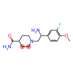 1-[2-amino-2-(3-fluoro-4-methoxyphenyl)ethyl]piperidine-4-carboxamide