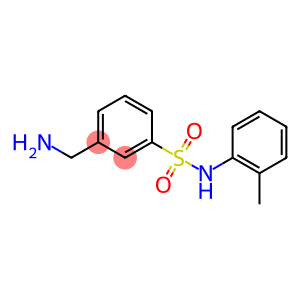 3-(aminomethyl)-N-(2-methylphenyl)benzene-1-sulfonamide