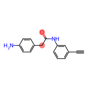 2-(4-aminophenyl)-N-(3-ethynylphenyl)acetamide