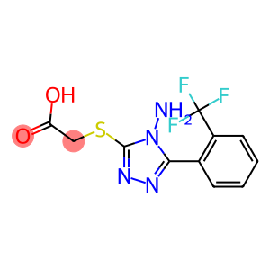 2-({4-amino-5-[2-(trifluoromethyl)phenyl]-4H-1,2,4-triazol-3-yl}sulfanyl)acetic acid