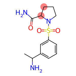 1-{[3-(1-aminoethyl)benzene]sulfonyl}pyrrolidine-2-carboxamide