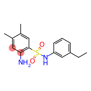 2-amino-N-(3-ethylphenyl)-4,5-dimethylbenzene-1-sulfonamide