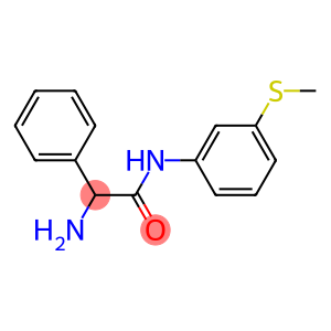 2-amino-N-[3-(methylthio)phenyl]-2-phenylacetamide