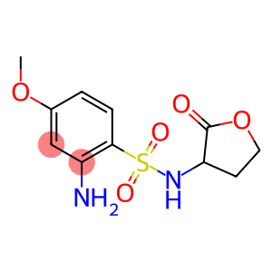 2-amino-4-methoxy-N-(2-oxooxolan-3-yl)benzene-1-sulfonamide