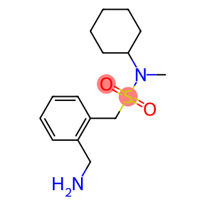 1-[2-(aminomethyl)phenyl]-N-cyclohexyl-N-methylmethanesulfonamide