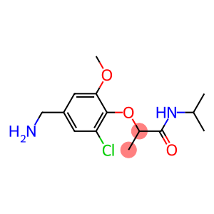 2-[4-(aminomethyl)-2-chloro-6-methoxyphenoxy]-N-(propan-2-yl)propanamide