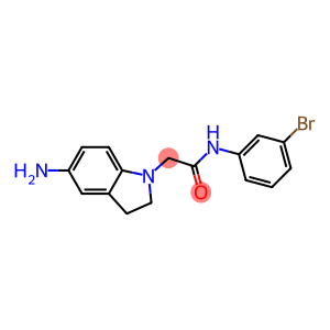 2-(5-amino-2,3-dihydro-1H-indol-1-yl)-N-(3-bromophenyl)acetamide