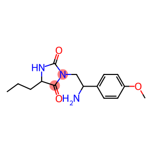 3-[2-amino-2-(4-methoxyphenyl)ethyl]-5-propylimidazolidine-2,4-dione