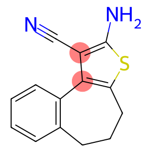 2-amino-5,6-dihydro-4H-benzo[3,4]cyclohepta[1,2-b]thiophene-1-carbonitrile