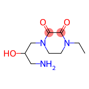 1-(3-amino-2-hydroxypropyl)-4-ethylpiperazine-2,3-dione