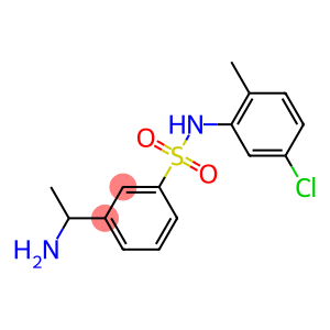 3-(1-aminoethyl)-N-(5-chloro-2-methylphenyl)benzene-1-sulfonamide