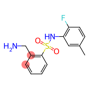 2-(aminomethyl)-N-(2-fluoro-5-methylphenyl)benzene-1-sulfonamide