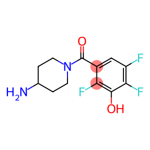 3-[(4-aminopiperidin-1-yl)carbonyl]-2,5,6-trifluorophenol