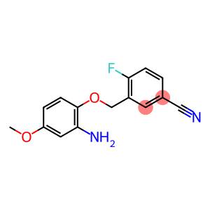 3-(2-amino-4-methoxyphenoxymethyl)-4-fluorobenzonitrile