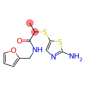 2-[(2-amino-1,3-thiazol-5-yl)sulfanyl]-N-(furan-2-ylmethyl)propanamide