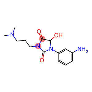 1-(3-aminophenyl)-3-[3-(dimethylamino)propyl]-5-hydroxyimidazolidine-2,4-dione