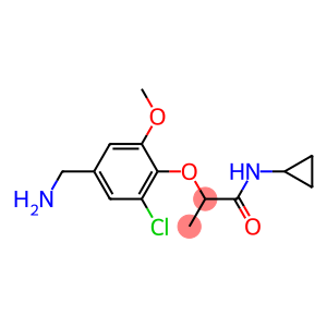 2-[4-(aminomethyl)-2-chloro-6-methoxyphenoxy]-N-cyclopropylpropanamide