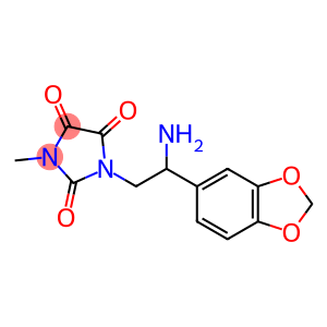 1-[2-amino-2-(2H-1,3-benzodioxol-5-yl)ethyl]-3-methylimidazolidine-2,4,5-trione