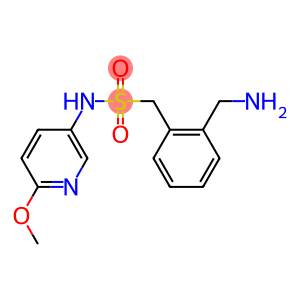 1-[2-(aminomethyl)phenyl]-N-(6-methoxypyridin-3-yl)methanesulfonamide