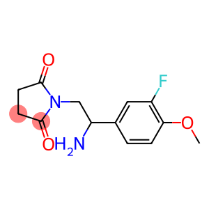 1-[2-amino-2-(3-fluoro-4-methoxyphenyl)ethyl]pyrrolidine-2,5-dione