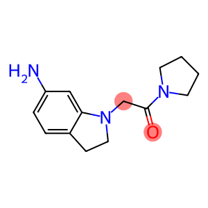 2-(6-amino-2,3-dihydro-1H-indol-1-yl)-1-(pyrrolidin-1-yl)ethan-1-one