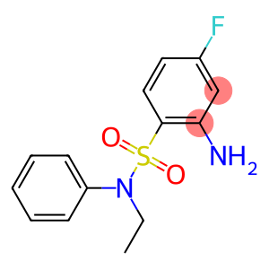 2-amino-N-ethyl-4-fluoro-N-phenylbenzene-1-sulfonamide