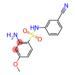 2-amino-N-(3-cyanophenyl)-4-methoxybenzene-1-sulfonamide