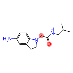 2-(5-amino-2,3-dihydro-1H-indol-1-yl)-N-(2-methylpropyl)acetamide