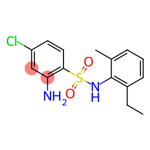 2-amino-4-chloro-N-(2-ethyl-6-methylphenyl)benzene-1-sulfonamide