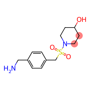 1-({[4-(aminomethyl)phenyl]methane}sulfonyl)piperidin-4-ol