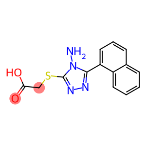 2-{[4-amino-5-(naphthalen-1-yl)-4H-1,2,4-triazol-3-yl]sulfanyl}acetic acid