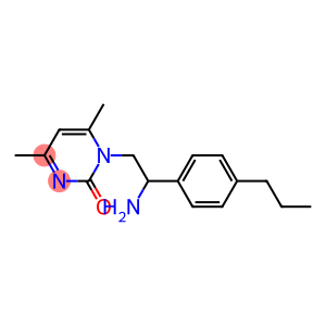 1-[2-amino-2-(4-propylphenyl)ethyl]-4,6-dimethylpyrimidin-2(1H)-one