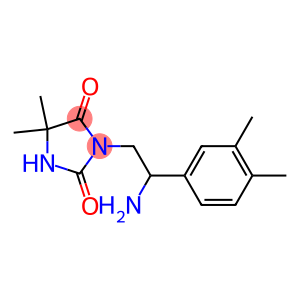 3-[2-amino-2-(3,4-dimethylphenyl)ethyl]-5,5-dimethylimidazolidine-2,4-dione