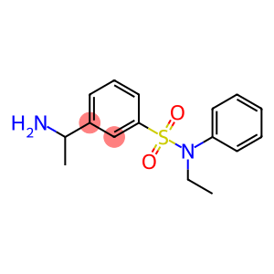 3-(1-aminoethyl)-N-ethyl-N-phenylbenzene-1-sulfonamide