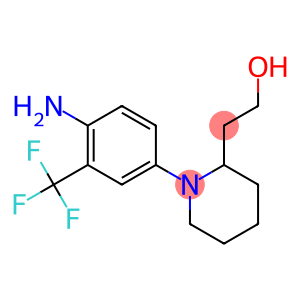 2-{1-[4-amino-3-(trifluoromethyl)phenyl]piperidin-2-yl}ethanol