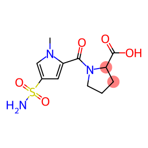 1-{[4-(aminosulfonyl)-1-methyl-1H-pyrrol-2-yl]carbonyl}pyrrolidine-2-carboxylic acid