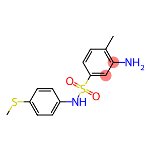 3-amino-4-methyl-N-[4-(methylsulfanyl)phenyl]benzene-1-sulfonamide