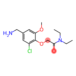 2-[4-(aminomethyl)-2-chloro-6-methoxyphenoxy]-N,N-diethylacetamide