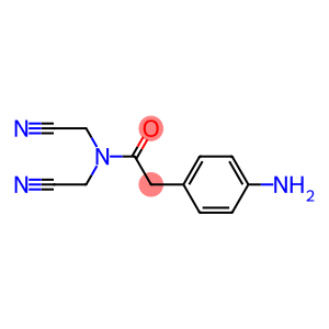 2-(4-aminophenyl)-N,N-bis(cyanomethyl)acetamide