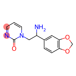 1-[2-amino-2-(1,3-benzodioxol-5-yl)ethyl]pyrimidin-2(1H)-one