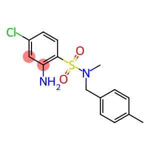 2-amino-4-chloro-N-methyl-N-[(4-methylphenyl)methyl]benzene-1-sulfonamide