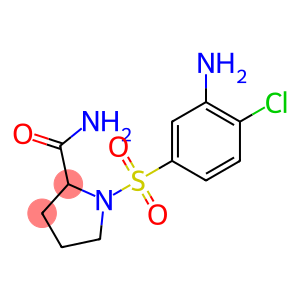 1-[(3-amino-4-chlorobenzene)sulfonyl]pyrrolidine-2-carboxamide